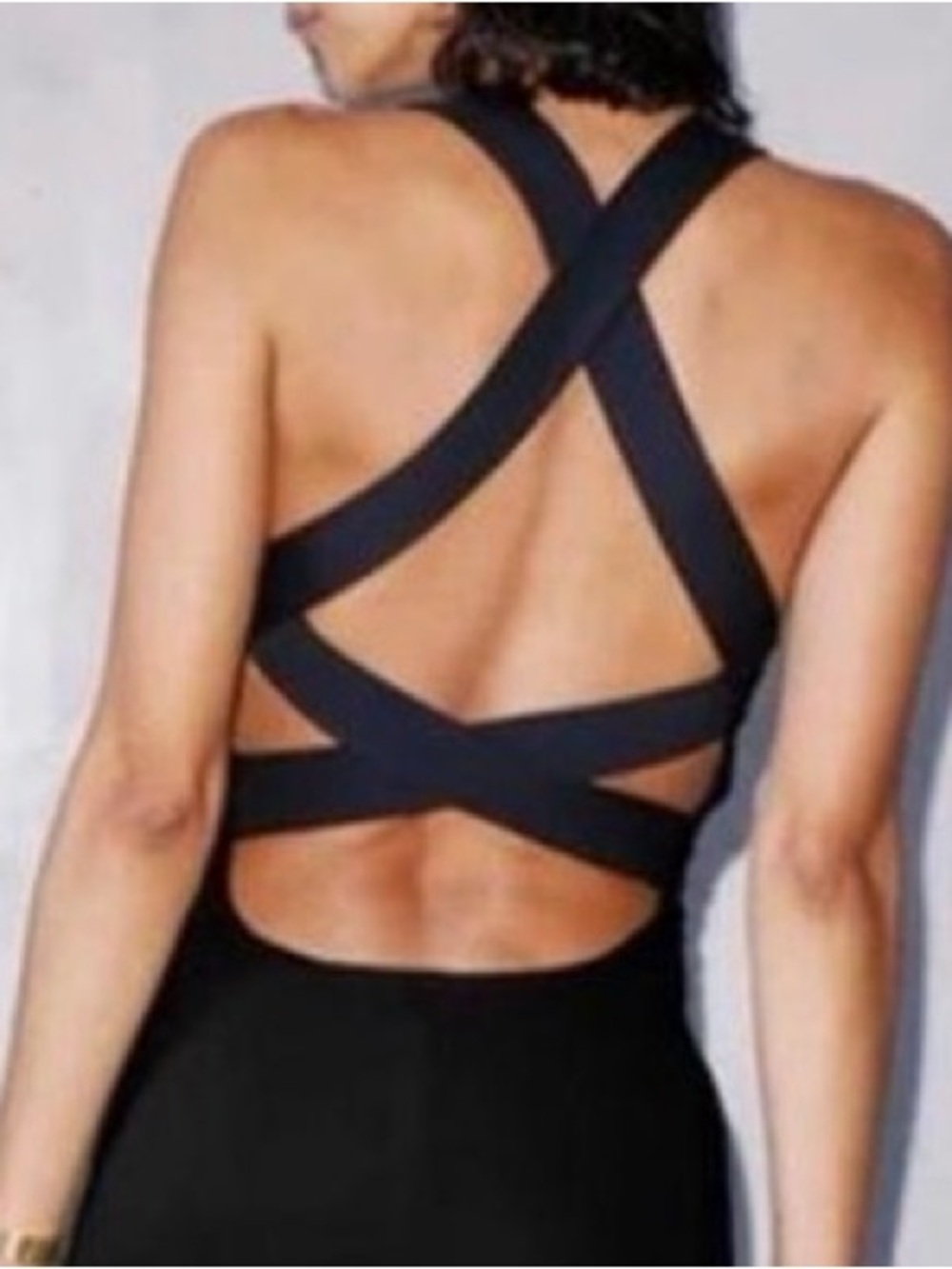 HÉROS Active Olive Green Cross Back Unitard Jumpsuit NWOT